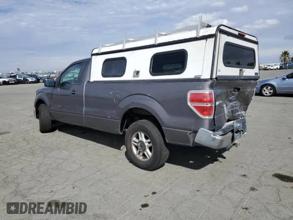 2013 Ford F-150 XL with VIN 1FTMF1CM4DKG52604, listed as a Copart auction lot 81837855 with 218,592 mi miles and Salvage title. Bid and sale history available at DreamBid. Image 2.