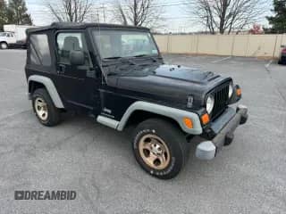 2005 Jeep Wrangler SE with VIN 1J4FA29145P369029, listed as a Copart auction lot 81878874 with 102,942 mi miles and Clean title. Bid and sale history available at DreamBid. Image 1.