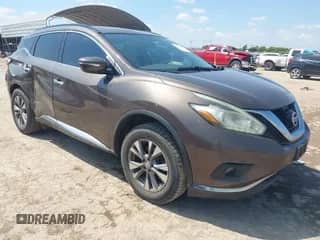 2015 Nissan Murano SL with VIN 5N1AZ2MH8FN218023, listed as a IAAI auction lot 42936991 with 146,916 mi miles and . Bid and sale history available at DreamBid. Image 1.