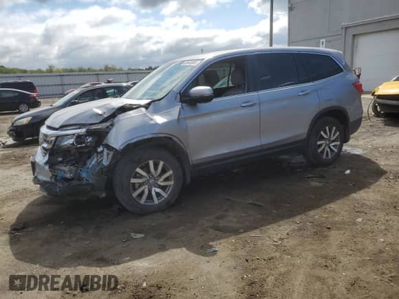 2022 Honda Pilot EX-L with VIN 5FNYF6H54NB021107, listed as a Copart auction lot 80446585 with 61,122 mi miles and Salvage title. Bid and sale history available at DreamBid. Image 1.
