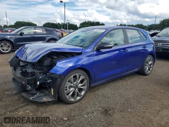 2020 Hyundai Elantra N Line z VIN KMHH55LC9LU126714, wystawiony jako Copart lot #64285245 z przebiegiem 46 117 mil mil oraz Szkoda całkowita • Salvage title. Historia ofert i sprzedaży dostępna na DreamBid. Obrazek 1.