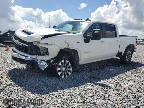 2024 Chevrolet Silverado 2500HD LT z VIN 2GC4YNEY6R1272978, wystawiony jako Copart lot #80916195 z przebiegiem 38 181 mil mil oraz Szkoda całkowita • Salvage title. Historia ofert i sprzedaży dostępna na DreamBid. Obrazek 1.