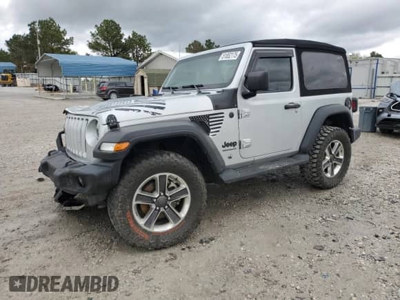 2022 Jeep Wrangler Sport с VIN 1C4GJXAG4NW195637, выставлен на аукционе Copart как лот 51852175 с пробегом 35 981 миль миль и Списание • Salvage title. История ставок и продаж доступна на DreamBid. Изображение 1.