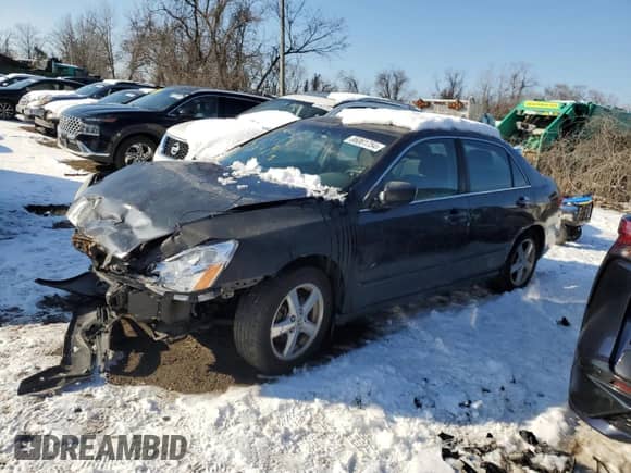 2005 Honda Accord EX with VIN 1HGCM55795A050502, listed as a Copart auction lot 86061754 with 200,338 mi miles and Salvage title. Bid and sale history available at DreamBid. Image 1.