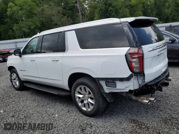 2022 Chevrolet Suburban Premier z VIN 1GNSKFKD9NR221855, wystawiony jako Copart lot #62273845 z przebiegiem 74 702 mil mil oraz Szkoda całkowita • Salvage title. Historia ofert i sprzedaży dostępna na DreamBid. Obrazek 2.