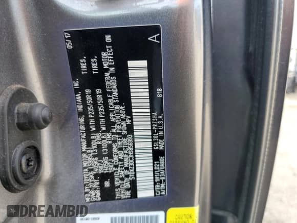 2017 Toyota Sienna SE with VIN 5TDXZ3DC3HS856993, listed as a Copart auction lot 80295975 with 113,848 mi miles and Salvage title. Bid and sale history available at DreamBid. Image 13.