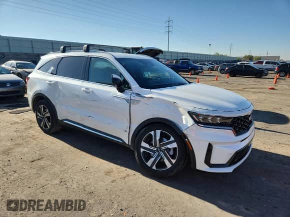 2023 Kia Sorento SX Prestige with VIN KNDRKDLG9P5171148, listed as a Copart auction lot 71558825 with 25,998 mi miles and Salvage title. Bid and sale history available at DreamBid. Image 4.