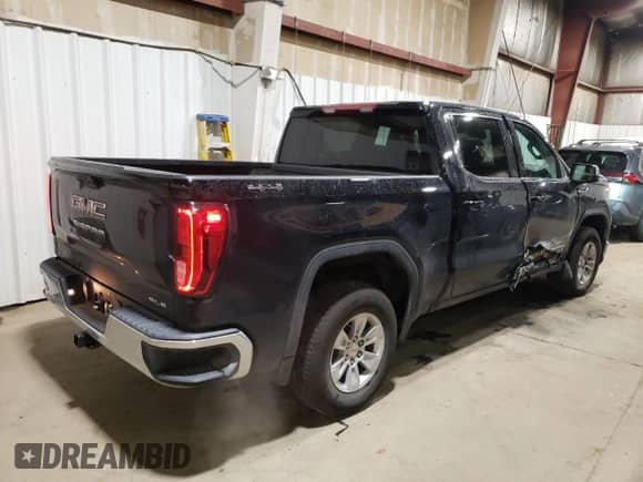 2024 GMC Sierra 1500 SLE with VIN 3GTPUBEK3RG150704, listed as a Copart auction lot 68060215 with 9,636 mi miles and Salvage title. Bid and sale history available at DreamBid. Image 3.