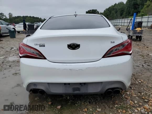 2016 Hyundai Genesis Coupe 3.8L Base with VIN KMHHT6KJ9GU131297, listed as a Copart auction lot 80107315 with 109,045 mi miles and Clean title. Bid and sale history available at DreamBid. Image 6.