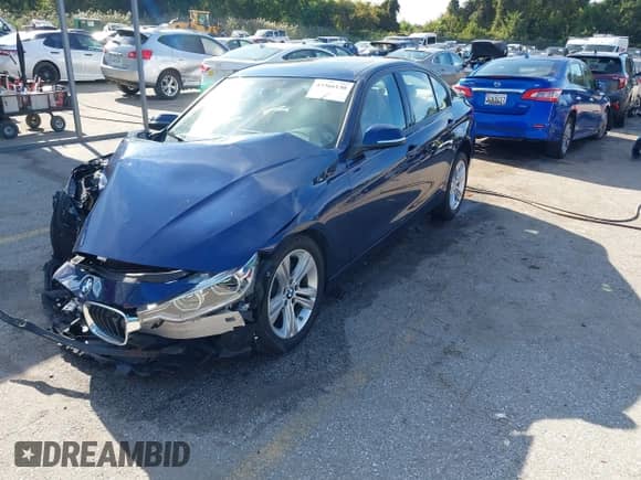 2016 BMW 3 Series 328i xDrive with VIN WBA8E3G56GNU38524, listed as a IAAI auction lot 43366130 with 17,331 mi miles and . Bid and sale history available at DreamBid. Image 2.