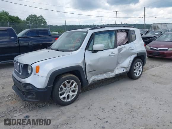 2018 Jeep Renegade Latitude with VIN ZACCJABB4JPH67246, listed as a IAAI auction lot 42740177 with 93,470 mi miles and . Bid and sale history available at DreamBid. Image 16.