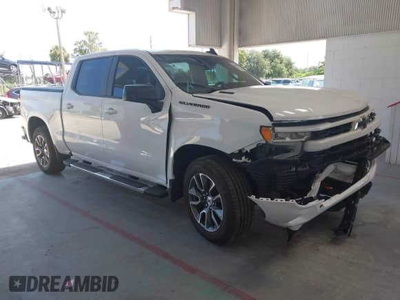 2022 Chevrolet Silverado 1500 RST with VIN 3GCUDEET3NG588260, listed as a IAAI auction lot 42844705 with 49,604 mi miles and . Bid and sale history available at DreamBid. Image 1.
