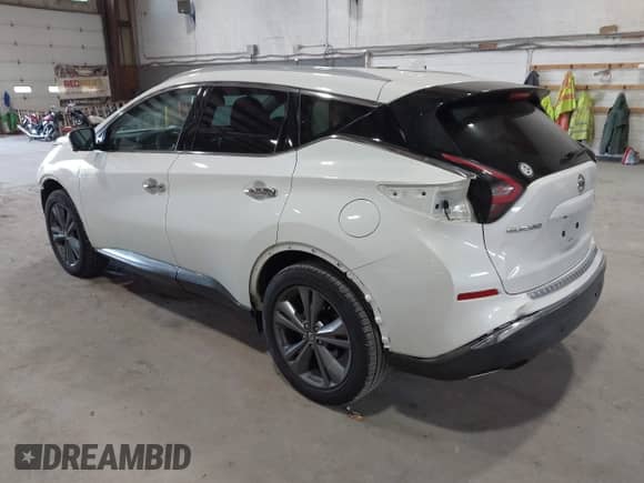 2020 Nissan Murano Platinum with VIN 5N1AZ2DS7LN149378, listed as a IAAI auction lot 42348008 with 53,954 mi miles and . Bid and sale history available at DreamBid. Image 3.