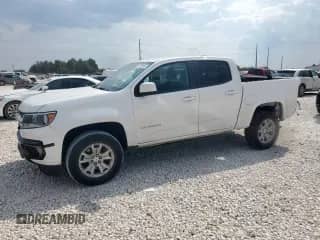 2021 Chevrolet Colorado 2WD LT z VIN 1GCGSCEN2M1218374, wystawiony jako Copart lot #80886435 z przebiegiem 86 872 mil mil oraz Szkoda całkowita • Salvage title. Historia ofert i sprzedaży dostępna na DreamBid. Obrazek 1.