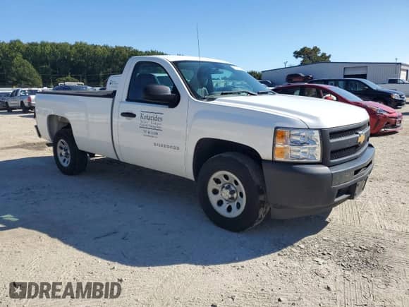 2013 Chevrolet Silverado 1500 Work Truck with VIN 1GCNCPEX8DZ325279, listed as a Copart auction lot 81846035 with 153,751 mi miles and Salvage title. Bid and sale history available at DreamBid. Image 4.