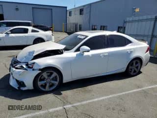 2014 Lexus IS 350 with VIN JTHBE1D22E5005950, listed as a Copart auction lot 70054075 with 185,954 mi miles and Salvage title. Bid and sale history available at DreamBid. Image 1.