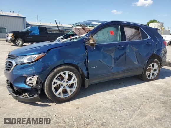 2019 Chevrolet Equinox LT z VIN 2GNAXLEX6K6191027, wystawiony jako Copart lot #69082755 z przebiegiem Nie podano mil oraz Szkoda całkowita • Salvage title. Historia ofert i sprzedaży dostępna na DreamBid. Obrazek 1.