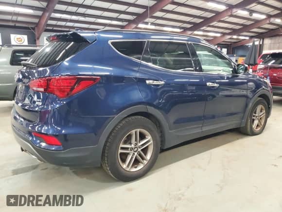 2018 Hyundai Santa Fe 2.4L with VIN 5XYZUDLB2JG509325, listed as a Copart auction lot 90853565 with 109,216 mi miles and Clean title. Bid and sale history available at DreamBid. Image 3.