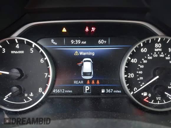 2023 Nissan Murano SV with VIN 5N1AZ2BJXPC102969, listed as a IAAI auction lot 42229859 with 45,612 mi miles and . Bid and sale history available at DreamBid. Image 16.