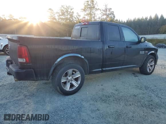 2013 Ram 1500 Sport with VIN 1C6RR6HT5DS603199, listed as a Copart auction lot 76525594 with 192,640 mi miles and Salvage title. Bid and sale history available at DreamBid. Image 3.