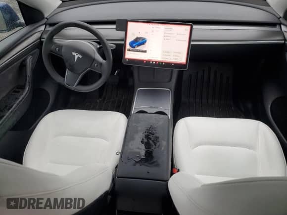 2024 Tesla Model Y Long Range with VIN 7SAYGDEE4RF986774, listed as a Copart auction lot 89833295 with 3,503 mi miles and Salvage title. Bid and sale history available at DreamBid. Image 8.