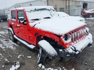 2021 Jeep Wrangler Unlimited Sahara Altitude z VIN 1C4HJXENXMW592247, wystawiony jako IAAI lot #41603078 z przebiegiem 71 751 mil mil oraz . Historia ofert i sprzedaży dostępna na DreamBid. Obrazek 1.