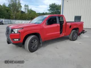 2025 Nissan Frontier SV with VIN 1N6ED1CM9SN623859, listed as a Copart auction lot 81234315 with 4,761 mi miles and Salvage title. Bid and sale history available at DreamBid. Image 1.