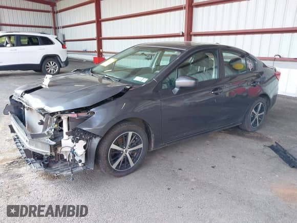 2019 Subaru Impreza Premium with VIN 4S3GKAC61K3614782, listed as a IAAI auction lot 42408183 with 123,109 mi miles and . Bid and sale history available at DreamBid. Image 2.