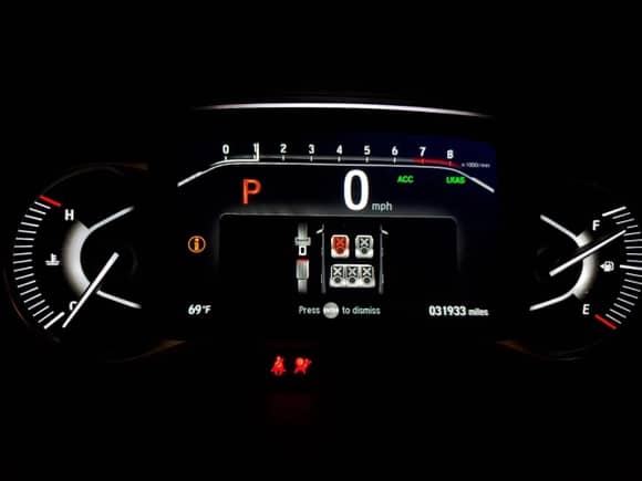 2023 Honda Passport EX-L with VIN 5FNYF8H52PB017538, listed as a Copart auction lot 68320415 with 31,933 mi miles and Salvage title. Bid and sale history available at DreamBid. Image 9.