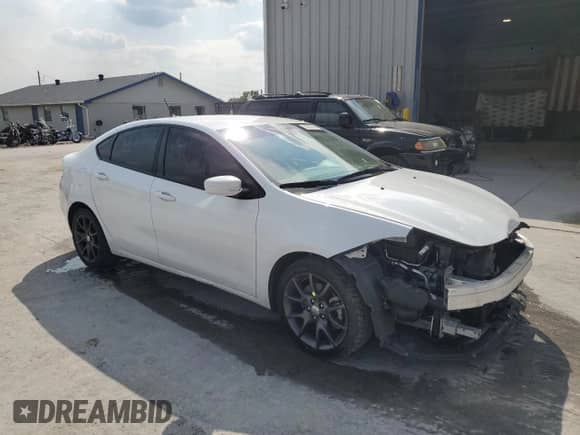 2016 Dodge Dart SE with VIN 1C3CDFAA7GD555580, listed as a Copart auction lot 80260045 with 55,804 mi miles and Salvage title. Bid and sale history available at DreamBid. Image 4.