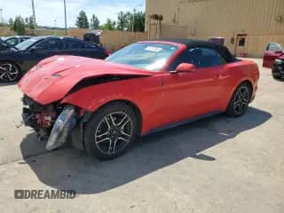 2018 Ford Mustang EcoBoost Premium with VIN 1FATP8UH7J5143058, listed as a Copart auction lot 71737495 with 115,135 mi miles and Salvage title. Bid and sale history available at DreamBid. Image 1.