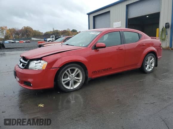2011 Dodge Avenger Heat with VIN 1B3BD1FG1BN510873, listed as a Copart auction lot 87410585 with 135,632 mi miles and Salvage title. Bid and sale history available at DreamBid. Image 1.