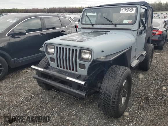 1994 Jeep Wrangler with VIN NY73116, listed as a Copart auction lot 51566905 with 126,015 mi miles and Non repairable. Bid and sale history available at DreamBid. Image 1.