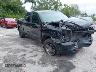 2020 Chevrolet Silverado 1500 Custom Trail Boss z VIN 3GCPYCEF3LG212283, wystawiony jako IAAI lot #43425337 z przebiegiem Nie podano mil oraz . Historia ofert i sprzedaży dostępna na DreamBid. Obrazek 1.