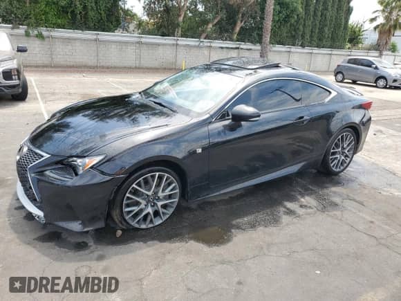 2017 Lexus RC 200t with VIN JTHHA5BC5H5005101, listed as a Copart auction lot 64565715 with 65,798 mi miles and Clean title. Bid and sale history available at DreamBid. Image 1.