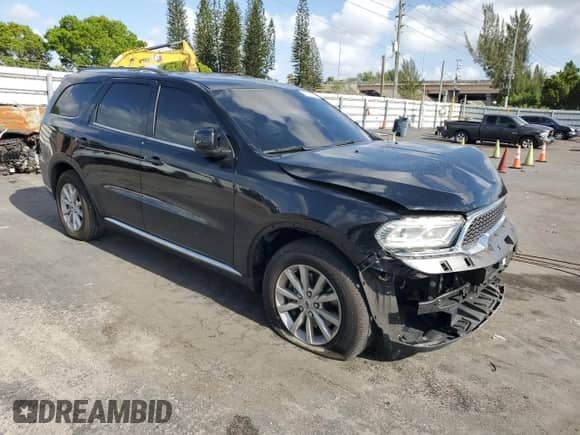 2022 Dodge Durango SXT with VIN 1C4RDHAG0NC156292, listed as a Copart auction lot 54535525 with 47,442 mi miles and Salvage title. Bid and sale history available at DreamBid. Image 4.