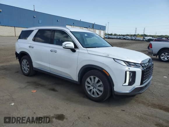 2025 Hyundai Palisade SEL with VIN KM8R2DGE3SU887868, listed as a Copart auction lot 81033095 with 8,915 mi miles and Salvage title. Bid and sale history available at DreamBid. Image 4.