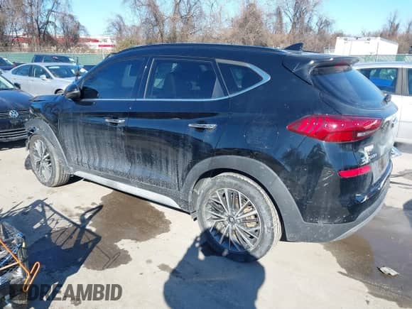 2020 Hyundai Tucson Limited with VIN KM8J3CAL3LU265056, listed as a IAAI auction lot 41316107 with 35,968 mi miles and . Bid and sale history available at DreamBid. Image 3.