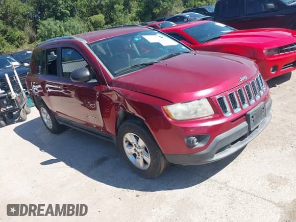 2013 Jeep Compass Sport с VIN 1C4NJCBA4DD187820, выставлен на аукционе IAAI как лот 43142822 с пробегом 160 962 миль миль и . История ставок и продаж доступна на DreamBid. Изображение 1.