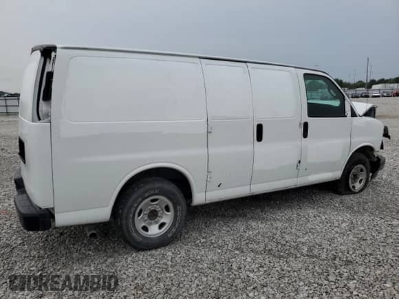 2020 Chevrolet Express Cargo with VIN 1GCZGGFG9L1177144, listed as a Copart auction lot 86586745 with Not provided miles and Salvage title. Bid and sale history available at DreamBid. Image 3.