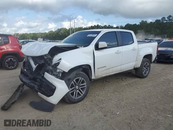 2022 Chevrolet Colorado 4WD Work Truck with VIN 1GCGTBEN6N1105312, listed as a Copart auction lot 59128045 with 114,514 mi miles and Salvage title. Bid and sale history available at DreamBid. Image 1.