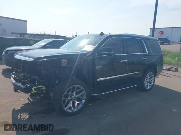 2018 Cadillac Escalade Premium Luxury with VIN 1GYS4CKJXJR257744, listed as a IAAI auction lot 42435060 with 112,096 mi miles and . Bid and sale history available at DreamBid. Image 2.