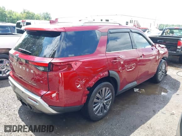 2024 Nissan Pathfinder SL with VIN 5N1DR3CD1RC211528, listed as a IAAI auction lot 42702282 with 26,589 mi miles and . Bid and sale history available at DreamBid. Image 4.