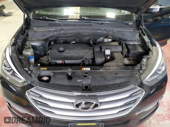 2017 Hyundai Santa Fe 2.4L with VIN 5NMZUDLB5HH049027, listed as a Copart auction lot 86816465 with 154,517 mi miles and Clean title. Bid and sale history available at DreamBid. Image 12.