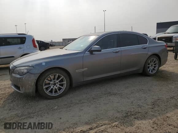 2010 BMW 7 Series 750i xDrive with VIN WBAKC6C5XAC393416, listed as a Copart auction lot 69124825 with 174,221 mi miles and Salvage title. Bid and sale history available at DreamBid. Image 1.