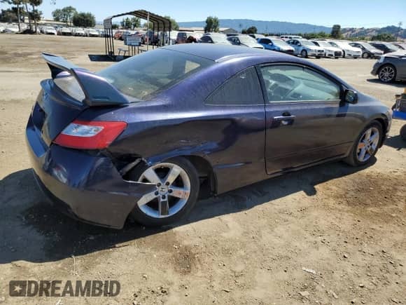 2006 Honda Civic with VIN 2HGFG11276H536851, listed as a Copart auction lot 67012315 with 135,318 mi miles and Salvage title. Bid and sale history available at DreamBid. Image 3.