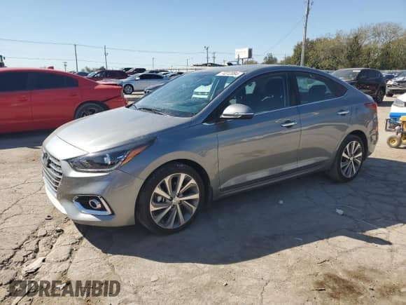 2021 Hyundai Accent Limited z VIN 3KPC34A63ME150065, wystawiony jako Copart lot #74012084 z przebiegiem 38 232 mil mil oraz Szkoda całkowita • Salvage title. Historia ofert i sprzedaży dostępna na DreamBid. Obrazek 1.