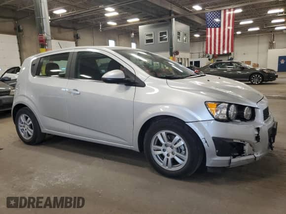 2016 Chevrolet Sonic LT with VIN 1G1JC6SB5G4182464, listed as a Copart auction lot 80868175 with 14,855 mi miles and Salvage title. Bid and sale history available at DreamBid. Image 4.