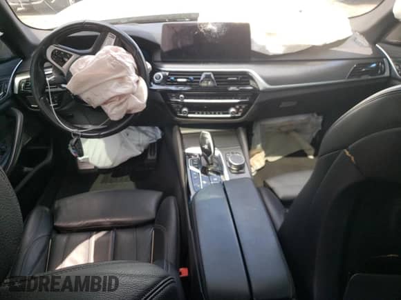 2021 BMW 5 Series 540i xDrive with VIN WBA73BJ0XMWX17876, listed as a Copart auction lot 64485835 with Not provided miles and Salvage title. Bid and sale history available at DreamBid. Image 8.