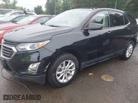 2020 Chevrolet Equinox LT with VIN 3GNAXKEV1LS695562, listed as a IAAI auction lot 43027242 with 99,563 mi miles and . Bid and sale history available at DreamBid. Image 2.